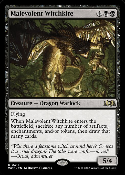 Malevolent Witchkite - Wilds of Eldraine - 315