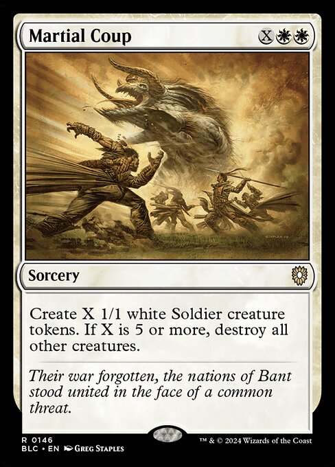 Martial Coup - Bloomburrow Commander - 146