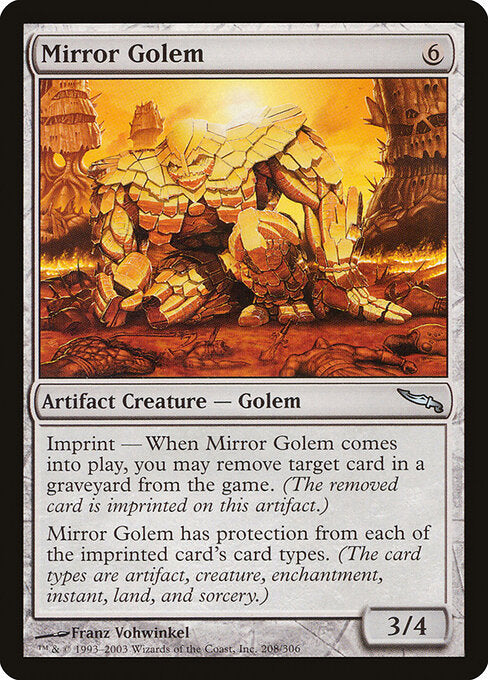 Mirror Golem - Mirrodin - 208