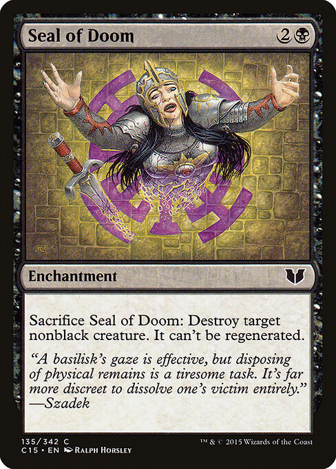Seal of Doom - Commander 2015 - 135