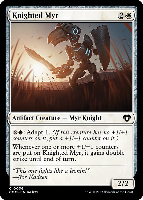 Knighted Myr - Commander Masters - 36