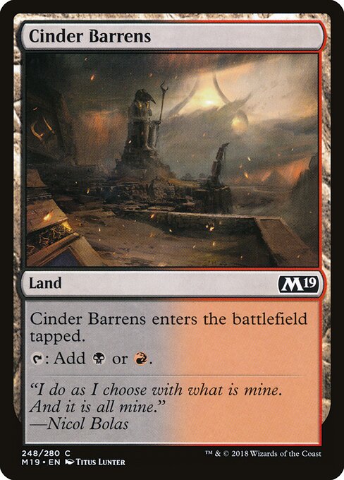 Cinder Barrens - Core Set 2019 - 248