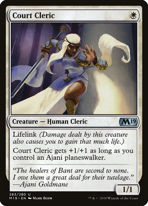 Court Cleric - Core Set 2019 - 283