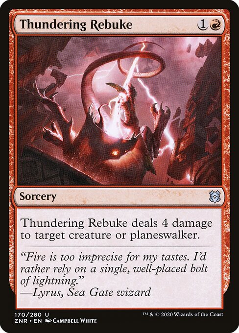 Thundering Rebuke - Zendikar Rising - 170