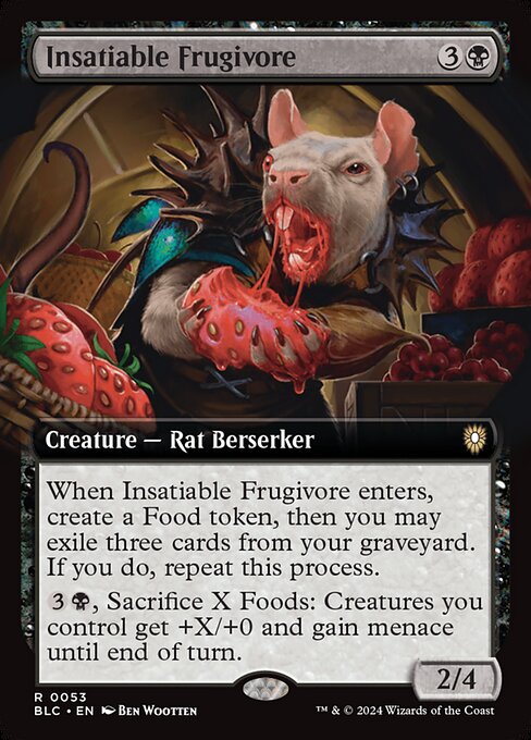 Insatiable Frugivore - Bloomburrow Commander - 53