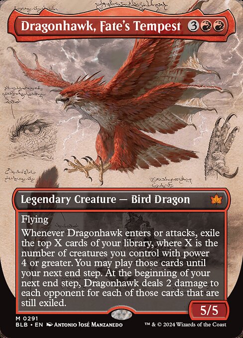 Dragonhawk, Fate's Tempest - Bloomburrow - 291