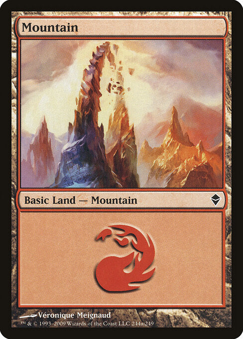 Mountain - Zendikar - 244a
