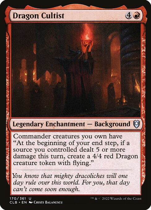 Dragon Cultist - Commander Legends: Battle for Baldur's Gate - 170