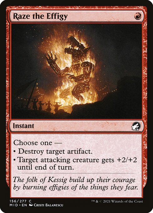 Raze the Effigy - Innistrad: Midnight Hunt - 156