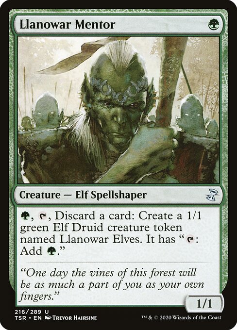Llanowar Mentor - Time Spiral Remastered - 216