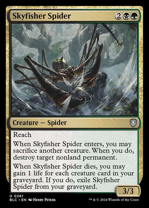 Skyfisher Spider - Bloomburrow Commander - 261