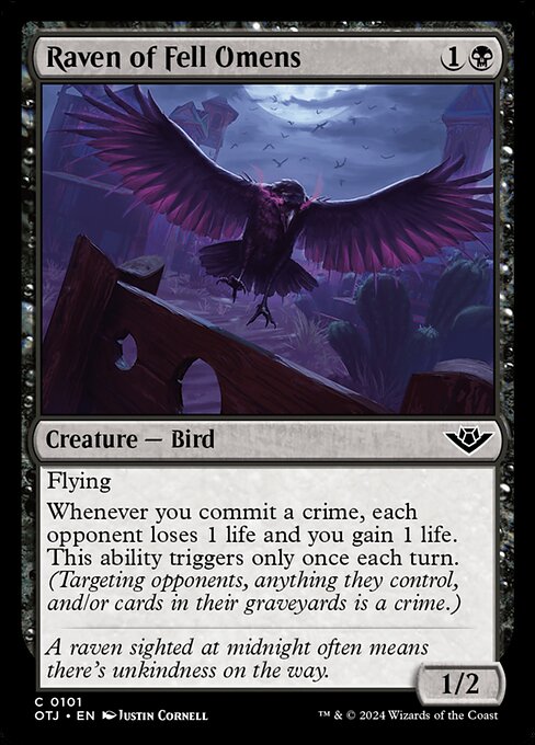 Raven of Fell Omens - Outlaws of Thunder Junction - 101