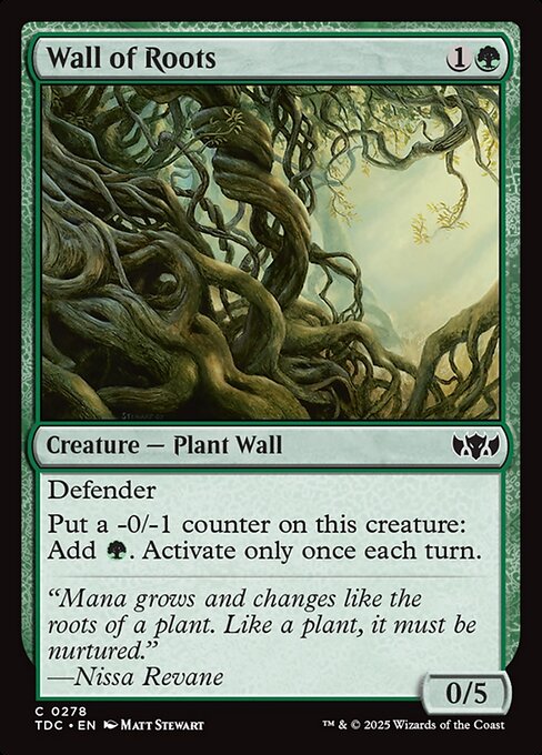 Wall of Roots - Tarkir: Dragonstorm Commander - 278