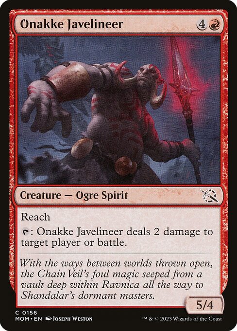 Onakke Javelineer - March of the Machine - 156