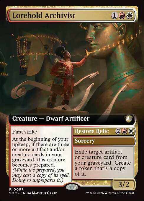 Lorehold Archivist // Restore Relic - Secrets of Strixhaven Commander - 97