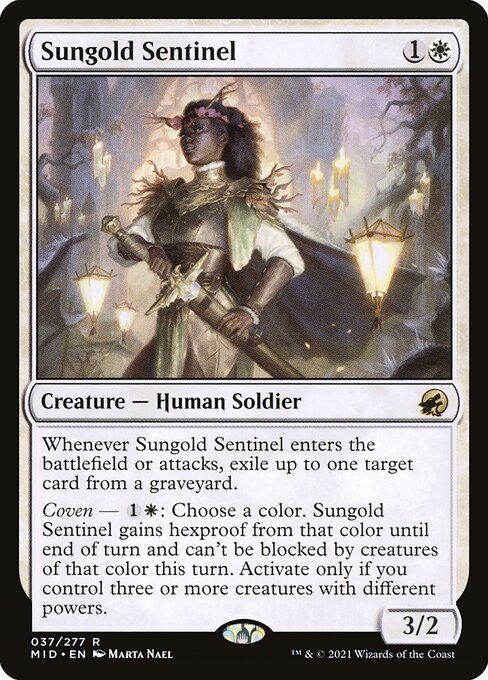 Sungold Sentinel - Innistrad: Midnight Hunt - 37