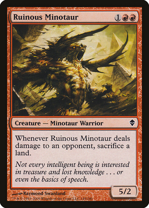 Ruinous Minotaur - Zendikar - 145
