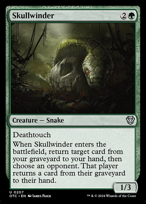 Skullwinder - Outlaws of Thunder Junction Commander - 207