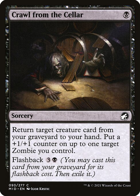 Crawl from the Cellar - Innistrad: Midnight Hunt - 93
