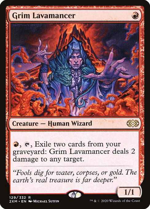Grim Lavamancer - Double Masters - 129