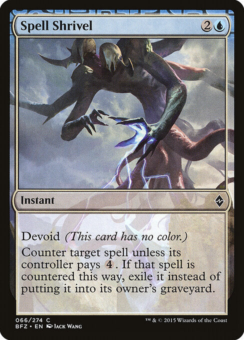 Spell Shrivel - Battle for Zendikar - 66