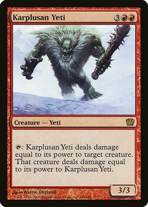 Karplusan Yeti - Ninth Edition - 198★