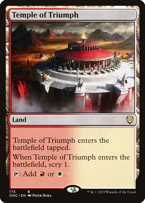 Temple of Triumph - Phyrexia: All Will Be One Commander - 173