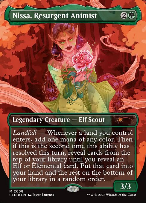 Nissa, Resurgent Animist - Secret Lair Drop - 2658