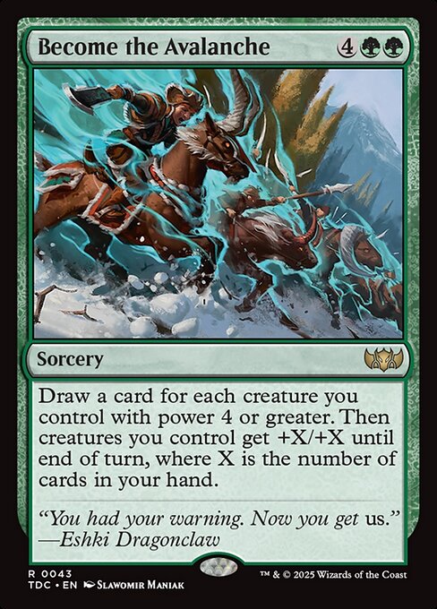 Become the Avalanche - Tarkir: Dragonstorm Commander - 43