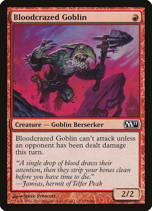 Bloodcrazed Goblin - Magic 2011 - 125