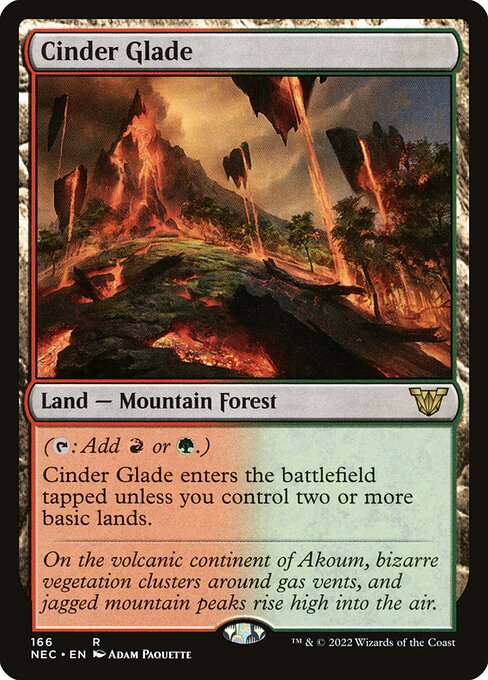 Cinder Glade - Neon Dynasty Commander - 166