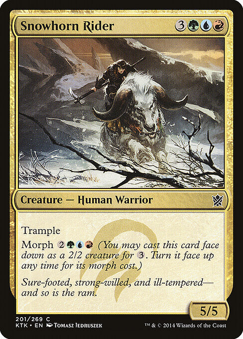 Snowhorn Rider - Khans of Tarkir - 201