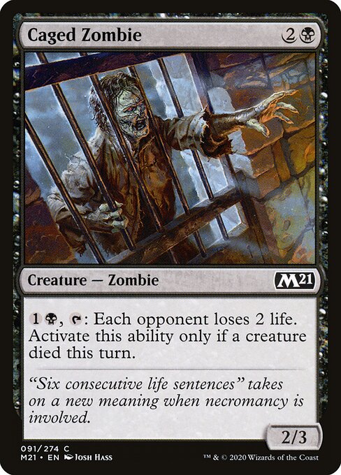 Caged Zombie - Core Set 2021 - 91