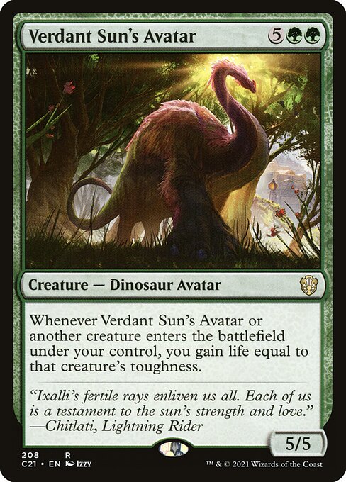 Verdant Sun's Avatar - Commander 2021 - 208