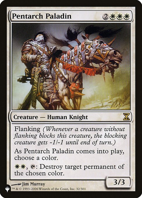 Pentarch Paladin - The List - TSP-32