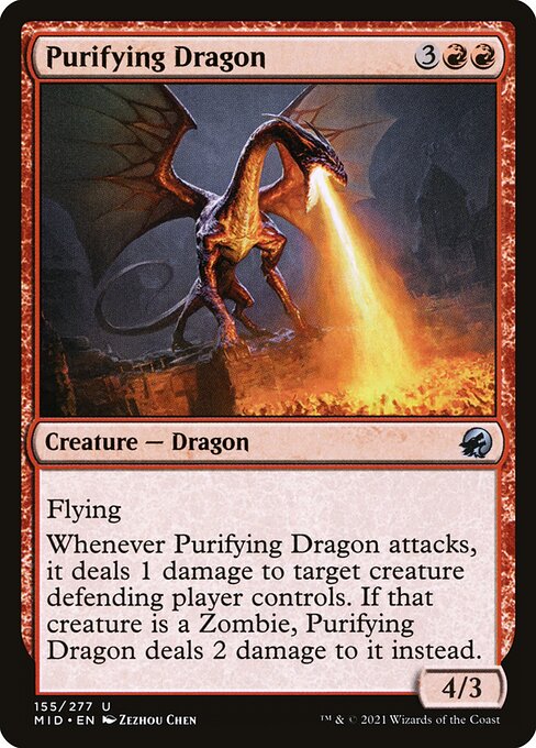 Purifying Dragon - Innistrad: Midnight Hunt - 155