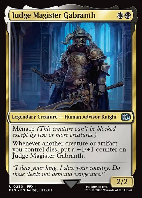 Judge Magister Gabranth - Final Fantasy - 230