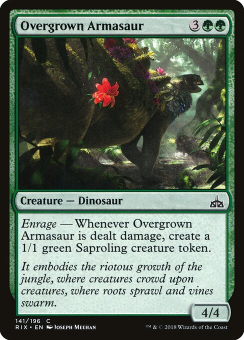 Overgrown Armasaur - Rivals of Ixalan - 141