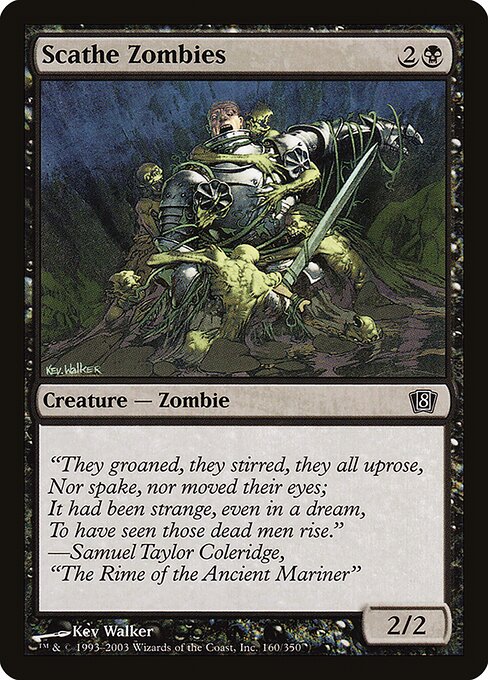 Scathe Zombies - Eighth Edition - 160★