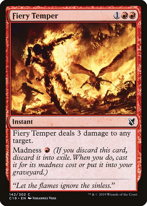 Fiery Temper - Commander 2019 - 142