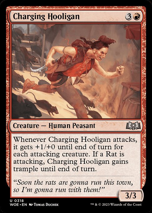 Charging Hooligan - Wilds of Eldraine - 318