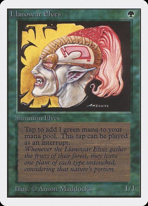 Llanowar Elves - Unlimited Edition - 211