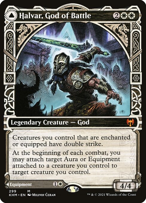 Halvar, God of Battle // Sword of the Realms - Kaldheim - 299