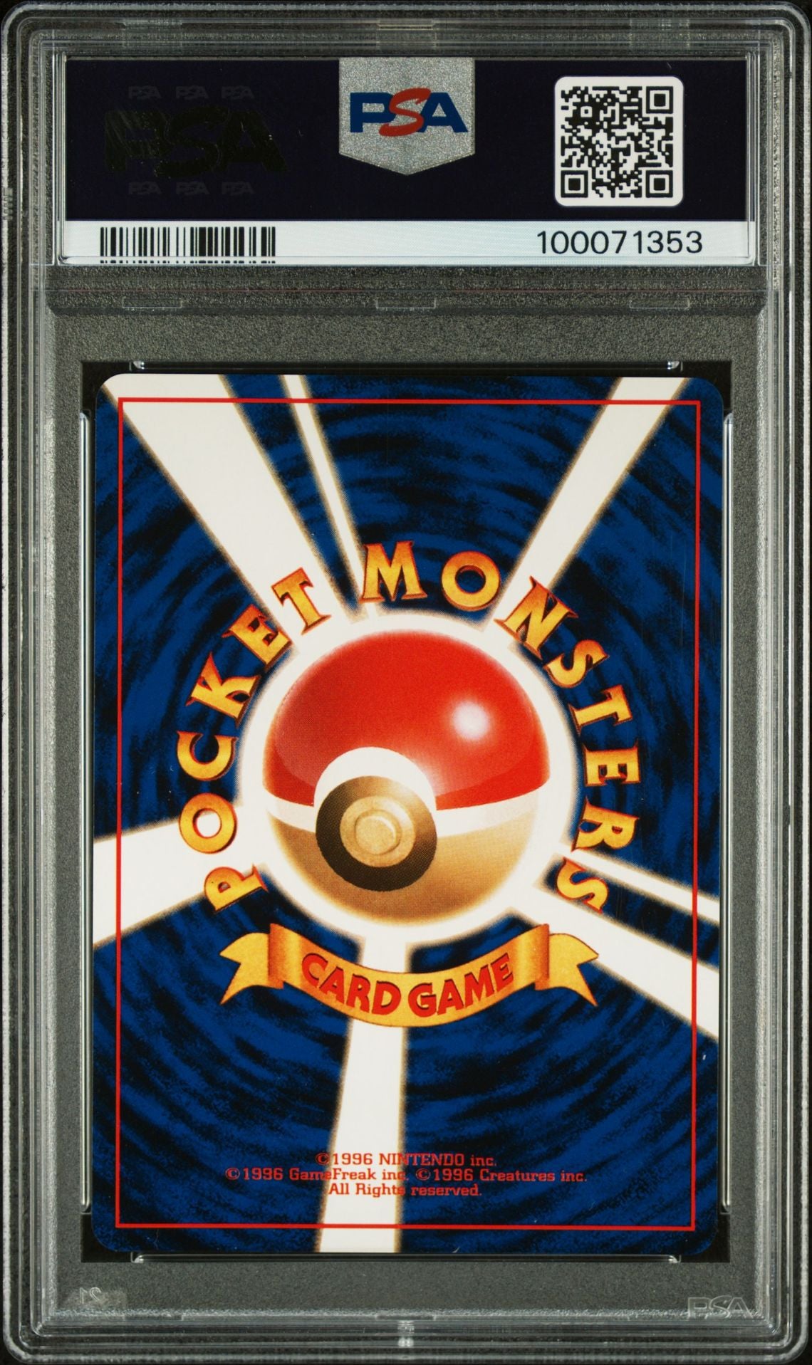 ROCKET'S MEWTWO HOLO 1999 POKEMON JAPANESE GYM 2 PSA MINT 9