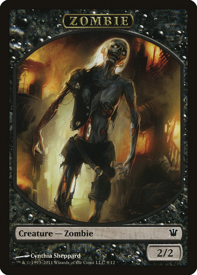 mtg zombie token cards Zombie Token (9/12) [Innistrad Tokens] – Tier 1 Games