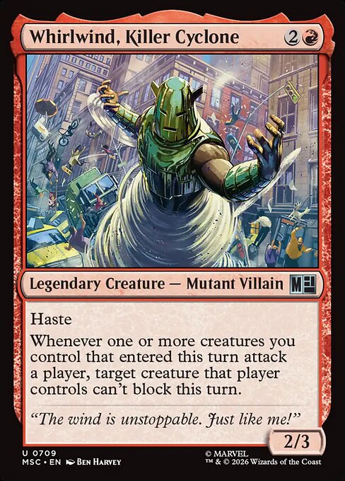 Whirlwind, Killer Cyclone - Marvel Super Heroes Commander - 709
