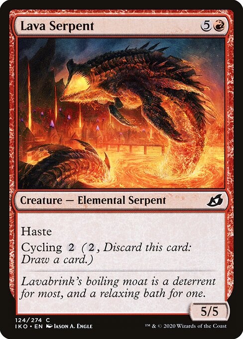 Lava Serpent - Ikoria: Lair of Behemoths - 124