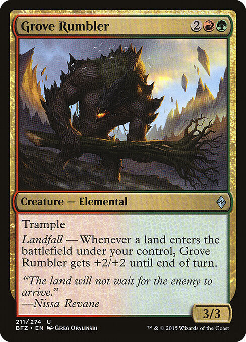Grove Rumbler - Battle for Zendikar - 211