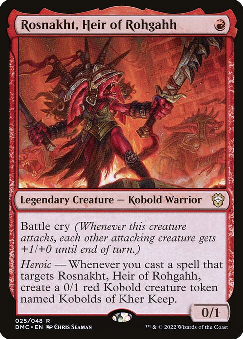 Rosnakht, Heir of Rohgahh - Dominaria United Commander - 25