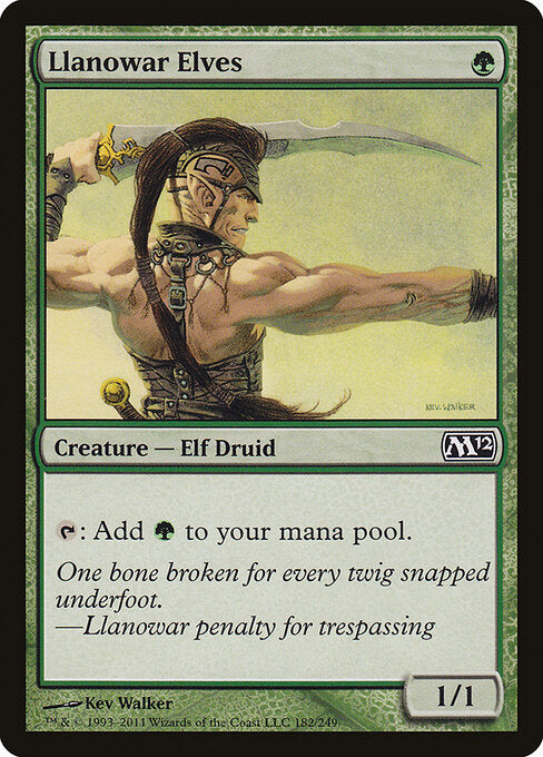 Llanowar Elves - Magic 2012 - 182